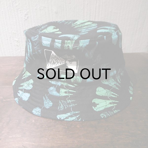 画像1: {NO MAD NUMSKULL} BUCKET HAT / "TEETH" / BLACK×BLUE (1)