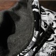 画像2: {NO MAD NUMSKULL} NECK WARMER / "EYE" / BLACK×WHITE (2)