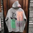 画像1: {MOMENTARY PSYCHO ART} MULTI PRINT ZIP PARKA / GRAY (1)