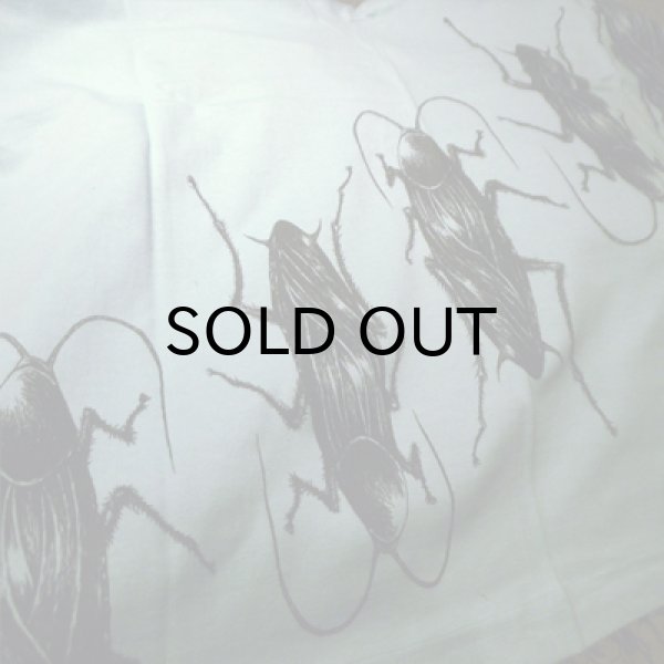 画像4: {MOMENTARY PSYCHO ART} "Cock roach" MULTI PRINT T-SHIRTS / MINT (4)