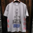 画像1: {MOMENTARY PSYCHO ART} "Letter From The North" MULTI PRINT T-SHIRTS / GRAY (1)