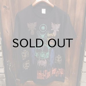 画像: {MOMENTARY PSYCHO ART} "Letter From The North" MULTI PRINT T-SHIRTS / BLACK