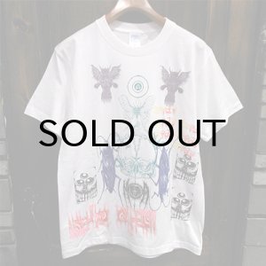 画像: {MOMENTARY PSYCHO ART} "Letter From The North" MULTI PRINT T-SHIRTS / WHITE