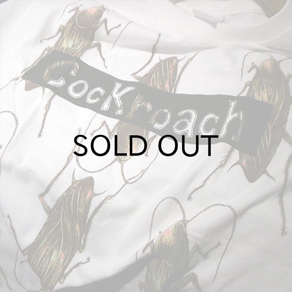 画像2: {MOMENTARY PSYCHO ART} "Cock roach" MULTI PRINT T-SHIRTS / WHITE (2)