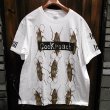 画像1: {MOMENTARY PSYCHO ART} "Cock roach" MULTI PRINT T-SHIRTS / WHITE (1)