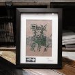 画像1: {MOMENTARY PSYCHO ART} "gamy" silkscreen Poster / GREEN (1)