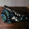 画像1: {NO MAD NUMSKULL} WAIST POUCH / "TEETH" / BLACK×GREEN (1)