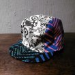 画像1: {NO MAD NUMSKULL} CYCLE CAP / "EYE×BONE" / CRAZY PATTERN (1)