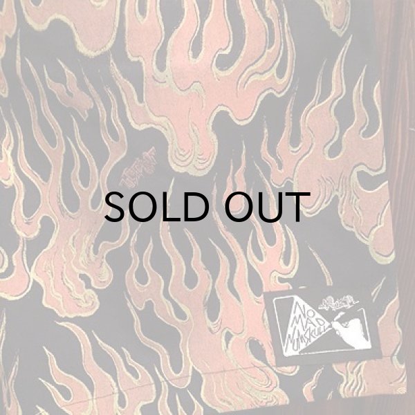 画像5: {NO MAD NUMSKULL} ORIGINAL PATTERN SHORT PANTS / FIRE / BLACK×ORANGE (5)