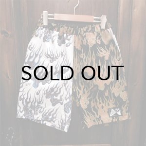 画像: {NO MAD NUMSKULL} ORIGINAL PATTERN SHORT PANTS / FIRE / (M)