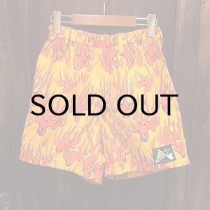 画像: {NO MAD NUMSKULL} ORIGINAL PATTERN SHORT PANTS / FIRE / YELLOW×RED