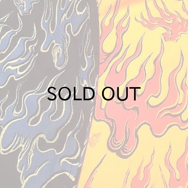 画像6: {NO MAD NUMSKULL} ORIGINAL PATTERN SHORT PANTS / FIRE / YELLOW×RED (6)