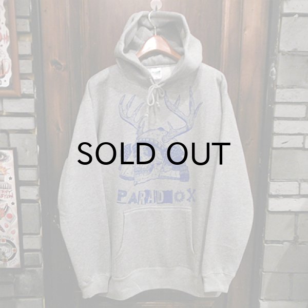 画像1: {PARADOX} "Skull Soldier" Hoodie / GRAY (1)