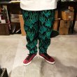 画像4: {NO MAD NUMSKULL} ORIGINAL PATTERN LONG PANTS / "FIRE" / BLACK×GREEN (4)