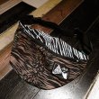 画像1: {NO MAD NUMSKULL} WAIST POUCH - BIG / "MOUNTAIN" / BLACK×BROWN (1)