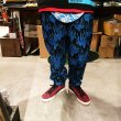 画像4: {NO MAD NUMSKULL} ORIGINAL PATTERN LONG PANTS / "FIRE" / BLACK×BLUE (4)