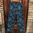 画像1: {NO MAD NUMSKULL} ORIGINAL PATTERN LONG PANTS / "FIRE" / BLACK×BLUE (1)