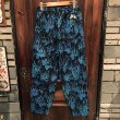 画像2: {NO MAD NUMSKULL} ORIGINAL PATTERN LONG PANTS / "FIRE" / BLACK×BLUE (2)