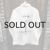 画像: {MOMENTARY PSYCHO ART}  "Christ" L/S SHIRTS / 生成り / (L)