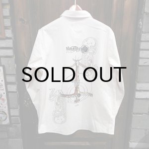 画像: {MOMENTARY PSYCHO ART}  "Christ" L/S SHIRTS / 生成り / (L)