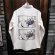 画像1: {MOMENTARY PSYCHO ART}  "SICK FUCKER" L/S SHIRTS / 生成り / (XL) (1)