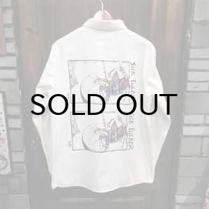 画像: {MOMENTARY PSYCHO ART}  "SICK FUCKER" L/S SHIRTS / 生成り / (XL)