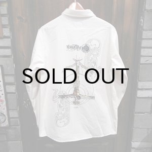 画像: {MOMENTARY PSYCHO ART}  "Christ" L/S SHIRTS / 生成り / (XL)