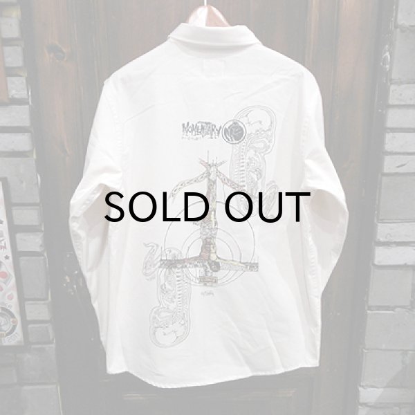 画像1: {MOMENTARY PSYCHO ART}  "Christ" L/S SHIRTS / 生成り / (XL) (1)