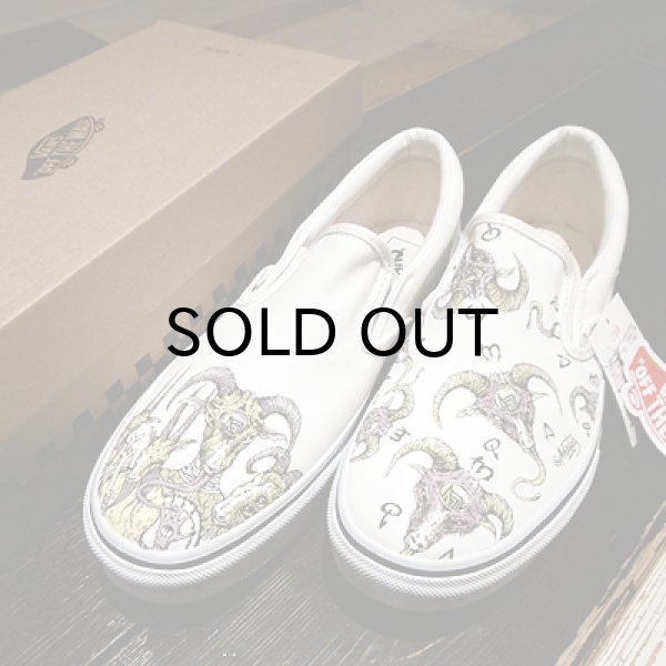 画像1: {MOMENTARY PSYCHO ART} "HAND PAINT" Slip-on / 28cm / "GOAT" (1)