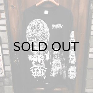 画像: {MOMENTARY PSYCHO ART} "MULTI PRINT" L/S T-SHIRTS / BLACK / (L) / "DEMON FACE"