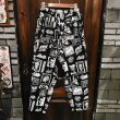 画像2: {NO MAD NUMSKULL} ORIGINAL PATTERN LONG PANTS / "PATCH" / BLACK×WHITE (2)