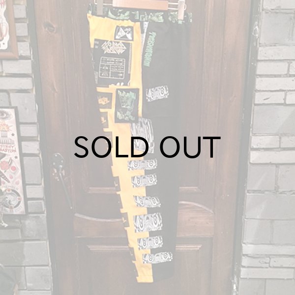 画像3: {NO MAD NUMSKULL} ORIGINAL PATTERN LONG PANTS / "PATCH" / BLACK×YELLOW (3)