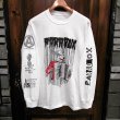 画像1: {PARADOX} "Accordion" L/S T-SHIRTS / WHITE / (L) (1)