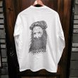 画像2: {PARADOX} Back ver. "Beard" L/S T-SHIRTS / WHITE / (M) (2)