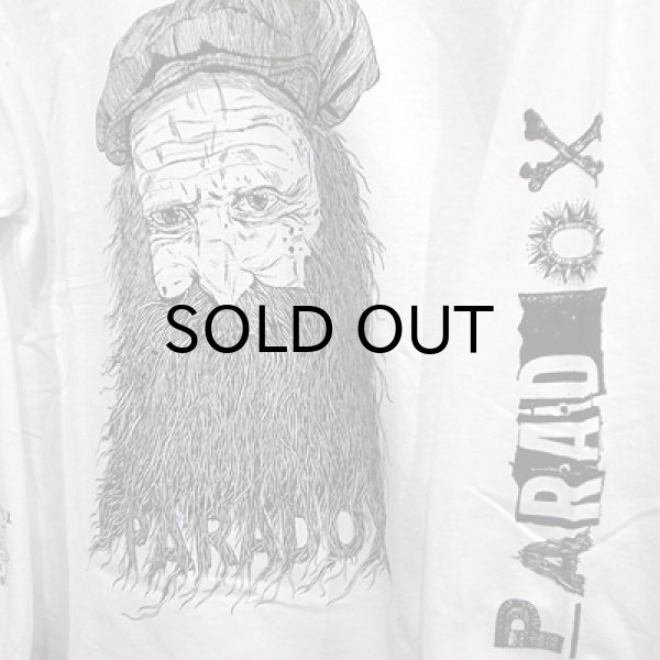 画像3: {PARADOX} Front ver. "Beard" L/S T-SHIRTS / WHITE / (M-L) (3)