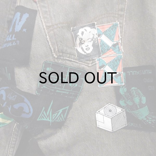 画像4: "USED" {NO MAD NUMSKULL} Remake DENIM PANTS / BLACK / 30inch (4)