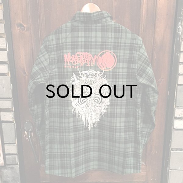 画像10: {MOMENTARY PSYCHO ART} "Eternal Forest" CHECK NEL SHIRT / (M) (10)