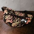 画像1: {NO MAD NUMSKULL} WAIST POUCH - BIG / "FIRE" / BLACK×YELLOW×ORANGE (1)