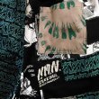 画像3: {NO MAD NUMSKULL} ORIGINAL PATTERN SHORT PANTS / LOGO2&PATCHWORK / BLACK×GREEN / (M) (3)