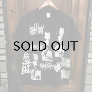 画像: {MOMENTARY PSYCHO ART} "BLACKWHITE" MULTI S/S T-SHIRTS / BLACK / (M)