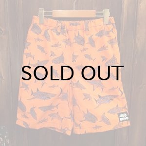 画像: {PARADOX × NO MAD NUMSKULL} ORIGINAL PATTERN SHORT PANTS / "SHARK" / ORANGE×BLUE