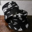 画像1: {PARADOX × NO MAD NUMSKULL} ORIGINAL PATTERN BUCKET HAT / "SHARK" / BLACK (1)