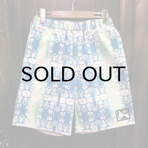 画像: {NO MAD NUMSKULL} ORIGINAL PATTERN SHORT PANTS / "FRANKEN" / 生成り×グラデ / (M)