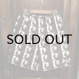 画像: {NO MAD NUMSKULL} ORIGINAL PATTERN SHORT PANTS / "GB" / BLACK×WHITE / (M,L)
