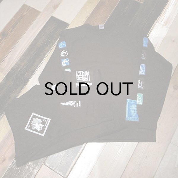 画像6: {NO MAD NUMSKULL}  "WAPPEN" CREW NECK SWEAT / BLACK / L,XL (6)