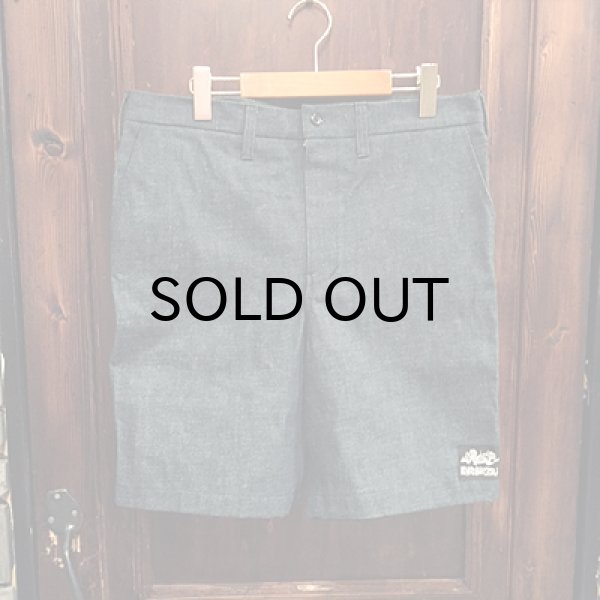 画像1: {NO MAD NUMSKULL} ORIGINAL PATTERN SHORT PANTS / "DENIM"  (1)