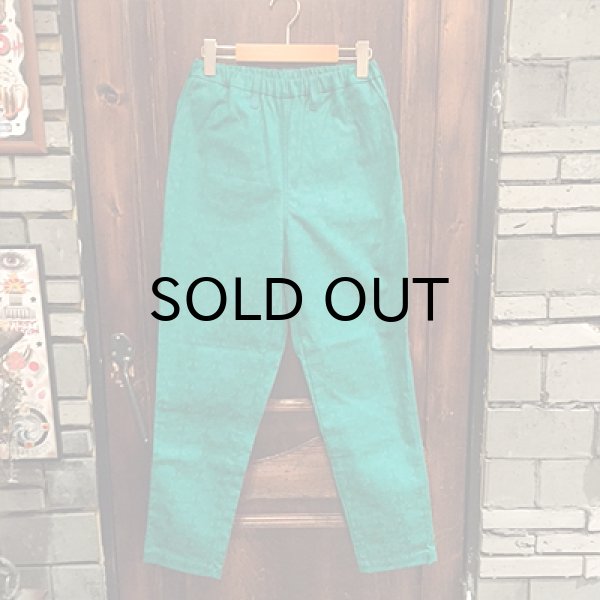 画像1: {NO MAD NUMSKULL} ORIGINAL PATTERN LONG PANTS / "GAZE" / GREEN / (S) (1)