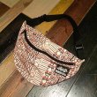 画像1: {NO MAD NUMSKULL} ORIGINAL PATTERN WAIST POUCH  - BIG (KATAKANA) (1)