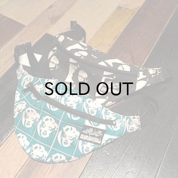 画像1: {NO MAD NUMSKULL} ORIGINAL PATTERN WAIST POUCH / "GB" / "MONROE" (1)