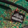 画像2: {NO MAD NUMSKULL} ORIGINAL PATTERN WAIST POUCH  - BIG (KATAKANA) / GREEN (2)